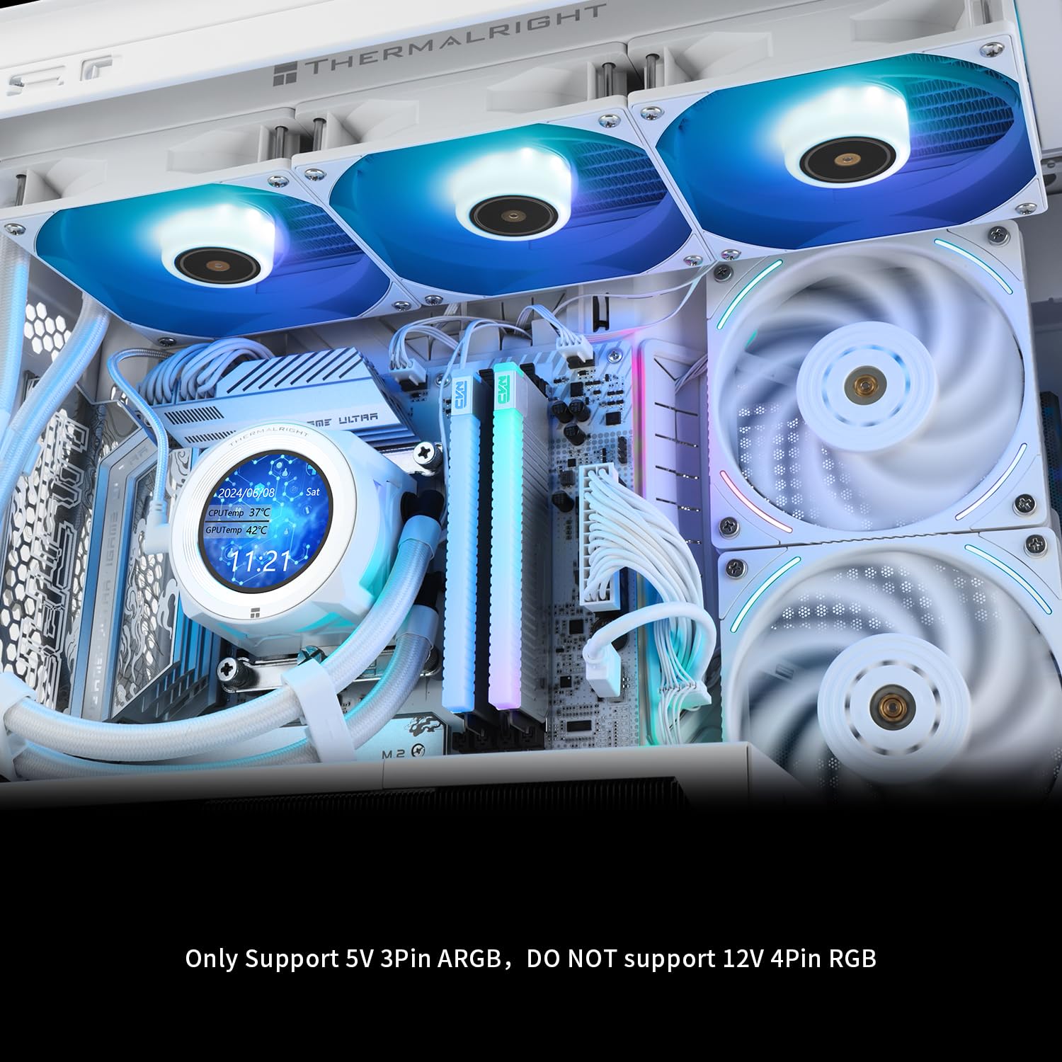 Thermalright Liquid Cooler Core Vision 360 LCD ARGB White Thermalright Liquid Cooler Core Vision 360 LCD ARGB White